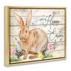 Stupell Industries Spring Floral Happy Easter Bunny, 31" x 25" - 3 of 4