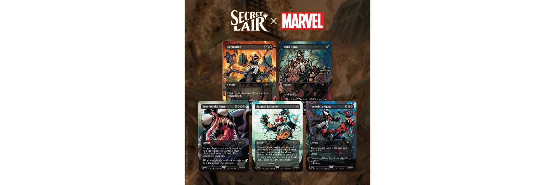 Magic the Gathering Secret Lair x Marvel's Spider-Man: Venom Unleashed (Colors) (Non-Foil)