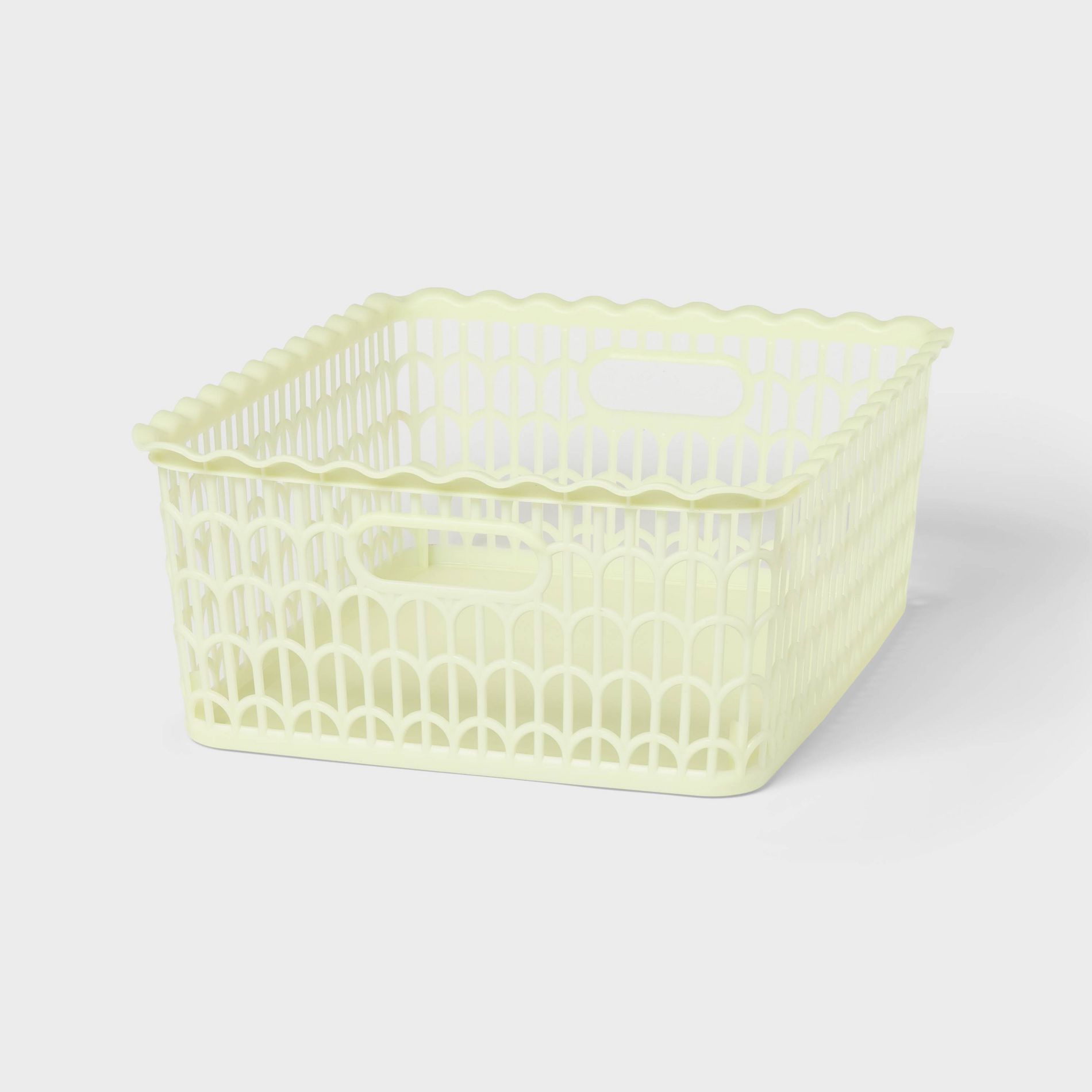 Wave Scallop Decorative Basket Medium Citrus - Brightroom™