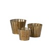 Sullivans Set of 3 Flower Planters 6.5", 5.5" & 5" Brown - 3 of 3