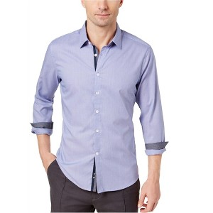 Ryan Seacrest Mens Micro-Pattern Button Up Shirt - 1 of 1