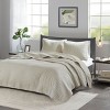 PAGED Full/Queen Coverlet Set Simple Solid Color 3 Piece Bedding Sets, Bed in a Bag with 1 Coverlet and 2 Pillowcases for Bedroom - 2 of 4