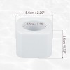 Unique Bargains Bathroom Square Mini Ceramic Toothbrush Holder 2.2"x1.73" - 3 of 4