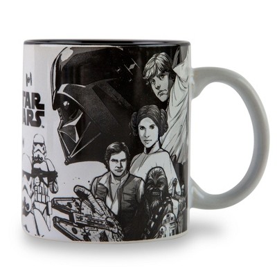 Silver Buffalo Star Wars Coffee Is Strong In This One Ceramic Camper Mug  | Holds 20 Ounces