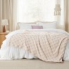 Sofa Electric Heated Blanket - Waffle Plaid Textile Blanket, a Gift for Friends, Cute, Soft, and Comfortable Home Bedroom Decor - 4 of 4