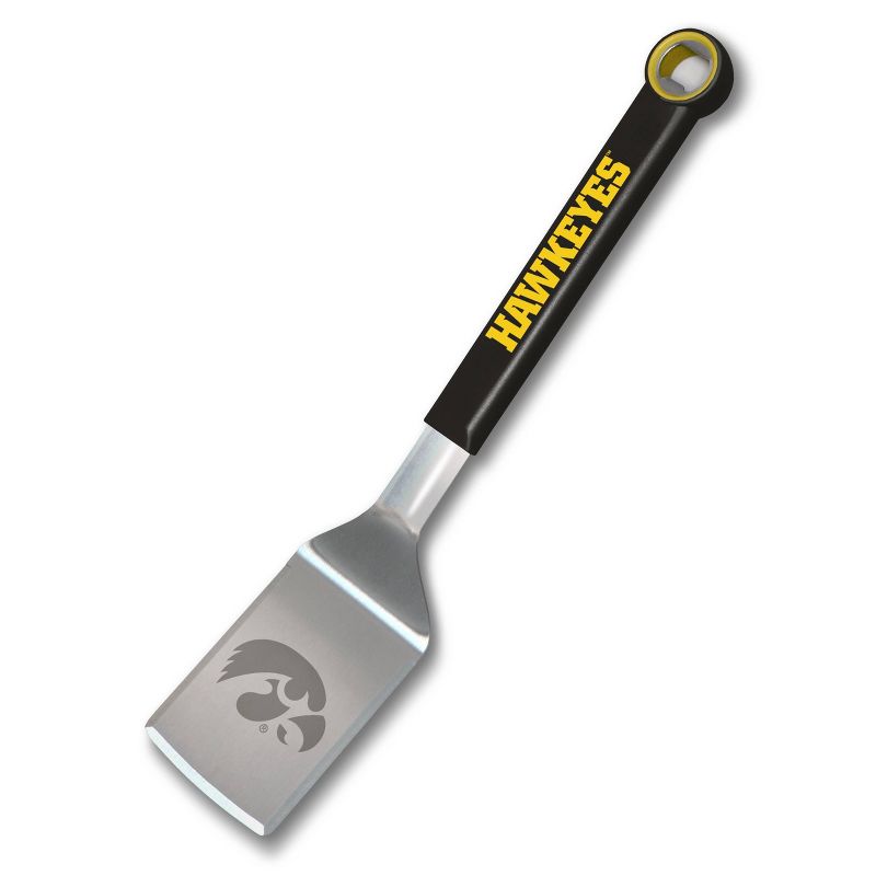 NCAA Iowa Hawkeyes Stainless Steel BBQ Spatula with Bottle Opener, 1 of 5