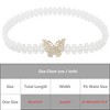 INSPIRE CHIC Women's Faux Pearl Rhinestones Apparel Belt 65cm x 2cm 1 Pc - 4 of 4