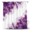 LunaLulinlk Purple and Gold Marble Shower Curtain - 2 of 4