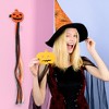 Unique Bargains Halloween Pumpkin Style Hair Clips Black Orange Purple 1pc - 2 of 3