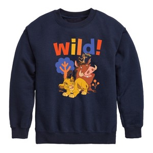 Boys' - Disney - Wild! Graphic Long Sleeve Fleece Sweatshirt - 1 of 4