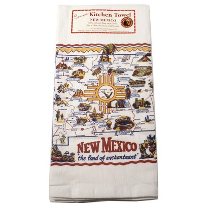 Decorative Towel 24.0" New Mexico Flour Sack Towel 100% Cotton Retro Design 50S  -  Kitchen Towel