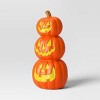 19.75" Lit Triple Stacked Pumpkin Halloween Decorative Prop - Hyde and EEK! Boutique™ - 3 of 3