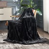 Cozy Bliss Faux Fur Throw Blanket Soft Checked Bed Blanket for Couch, Sofa, and Bedroom - 2 of 4