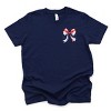 The Juniper Shop Patriotic Bow Star Coquette Youth Short Sleeve Tee - 2 of 4