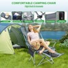 Camping Chair, Adjustable Recliner Chair with Footrest, Headrest, Cup Holder & Storage, Indoor & Outdoor Comfort - 4 of 4