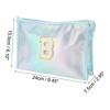 Unique Bargains Women's Letter B Makeup Bag Blue 1 Pc - 3 of 3