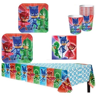 Birthday Express PJ Mask Party Supply Pack - Serves 16 Guests