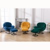 CAVINAS 360° Swivel Accent Chair with Ottoman,Modern Lazy Chair for Living Room,Upholstered Armchair with Metal Base,Living Room Furniture - 4 of 4