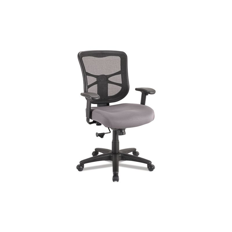 Alera Alera Elusion Series Mesh Mid-Back Swivel/Tilt Chair, Supports Up to 275 lb, 17.9" to 21.8" Seat Height, Gray Seat, 1 of 8
