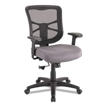 Alera Alera Elusion Series Mesh Mid-Back Swivel/Tilt Chair, Supports Up to 275 lb, 17.9" to 21.8" Seat Height, Gray Seat