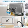 Mount-It! Full Motion Height Adjustable TV Wall Mount, Pull Down & Vertical Adjustment, Fits 23 - 55 in. Screens, Swivel & Tilt Capabilities - 3 of 4