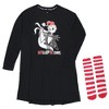The Nightmare Before Christmas Women's Jack Skellington Sleep Shirt w/ Socks - 3 of 4