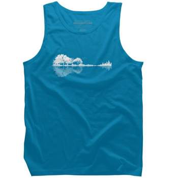 Men's Design By Humans Nature Guitar By Maryedenoa Tank Top