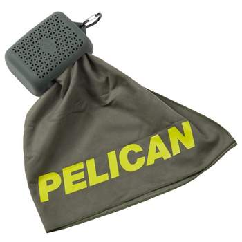 Pelican Outdoor - Multi-Use Towel with Carry Case - Ultra Absorbent Microfiber - Olive Drab