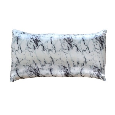 Morning Glamour King Satin Printed Pillowcase Marble : Target