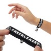 Zodaca 50 Pack Black Cheer Bracelets for Girls, Ponytail Holder for Cheerleader Gifts, Pom Pom Design, 4 In - 4 of 4