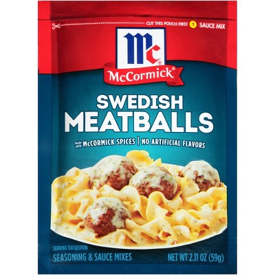 McCormick Swedish Meatballs Seasoning & Sauce Mixes - 2.11oz