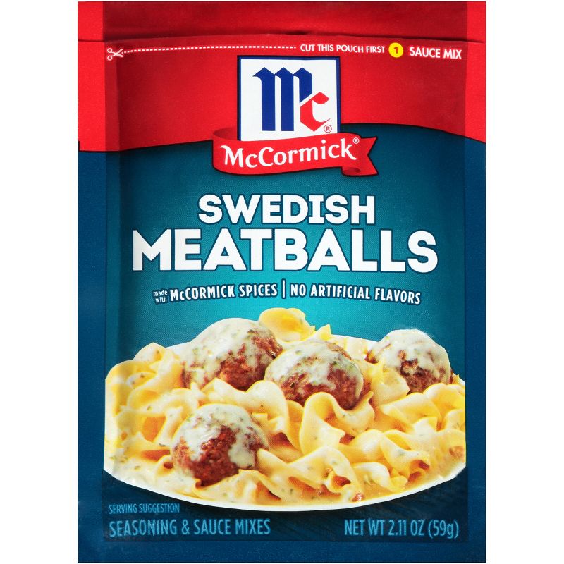 McCormick Swedish Meatballs Seasoning &#38; Sauce Mixes - 2.11oz, 1 of 8