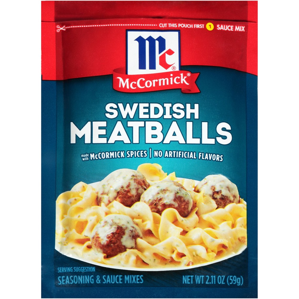 UPC 052100157337 product image for McCormick Swedish Meatballs Seasoning & Sauce Mixes - 2.11oz | upcitemdb.com