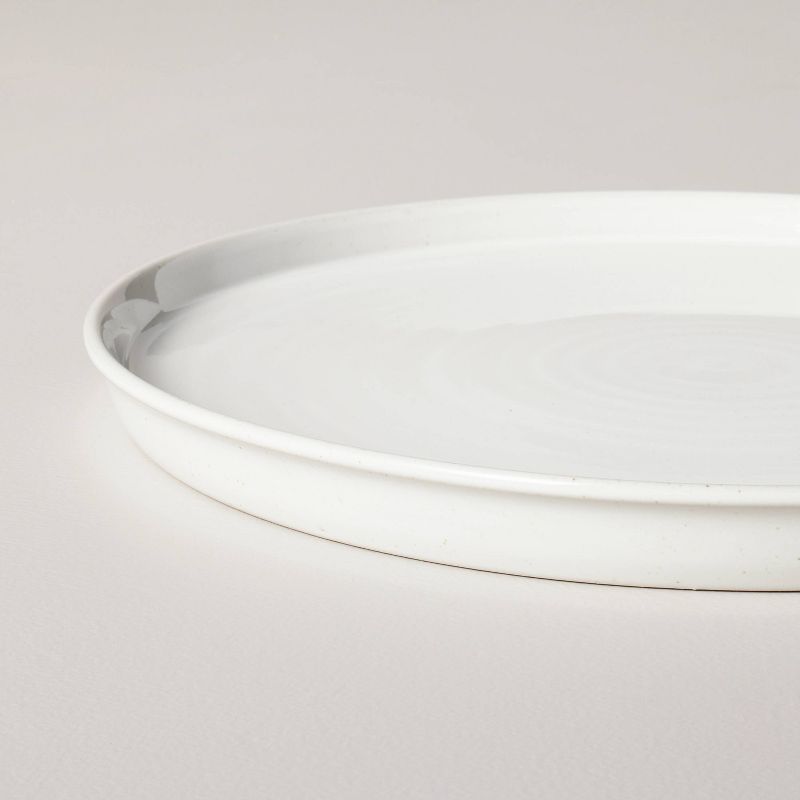 10.5" Flared Brim Stoneware Dinner Plate Vintage Cream - Hearth & Hand™ with Magnolia, 5 of 6