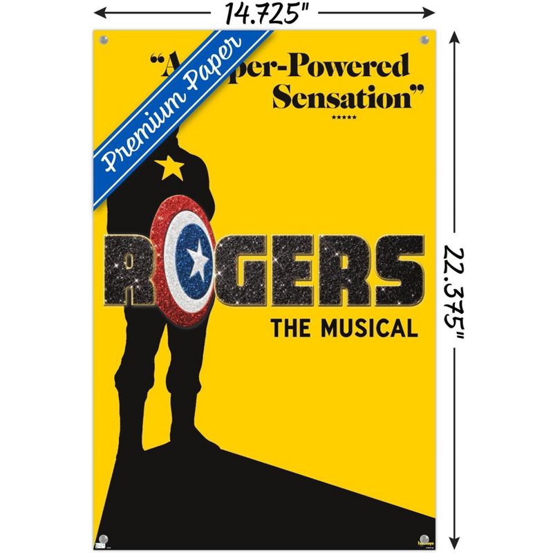 Trends International Marvel Hawkeye - Rogers The Musical Playbill Unframed Wall Poster Prints, 3 of 7