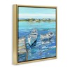 Stupell Industries Serene Rowboats at Dock, 18" x 18" - 3 of 4