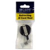 C-Line® Retracting ID Card Reels, Black, Swiveling Spring Clip with Snap-on ID Strap, Pack of 12 - 3 of 3