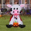 Gemmy Airblown Inflatable Halloween Baby Cow, 3 ft Tall, Multi - 2 of 4