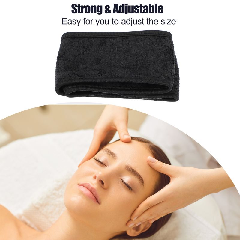 Unique Bargains Adjustable Face Washing Shower Headband 4 Pcs, 5 of 7