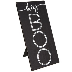The Lakeside Collection Who's Afraid of Ghosts - Hey Boo Sign - 1 of 3