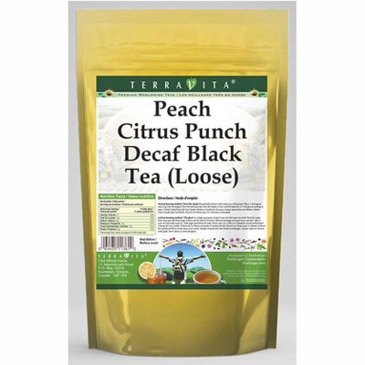 TerraVita Peach Citrus Punch Decaf Black Tea (Loose) (8 oz, ZIN: 545103, 1-Pack)