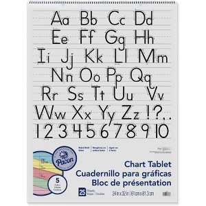 Pacon Chart Tablet, 24 x 32 Inches, 1-1/2 Inch Ruled Short Way, 25 Sheets - 1 of 3