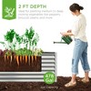Best Choice Products 8x4x2ft Outdoor Metal Raised Garden Bed, Planter Box for Vegetables, Flowers, Herbs - 2 of 4