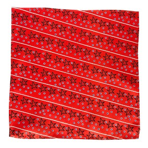 Jacob Alexander Men's Christmas Star Diagonal Stripe with Dots Pocket Square Handkerchief - 1 of 1