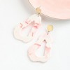 SOHI Women's White Marble Drop Earrings - 2 of 3