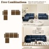 DYHOME Modular Sectional Sofa L Shaped Couch, 4 Seat Sofa Set with Ottoman and Pillows, Chenille Fabric - 4 of 4