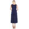 Maternity Scoop Neck Tiered Midi Dress - White Mark - 3 of 3