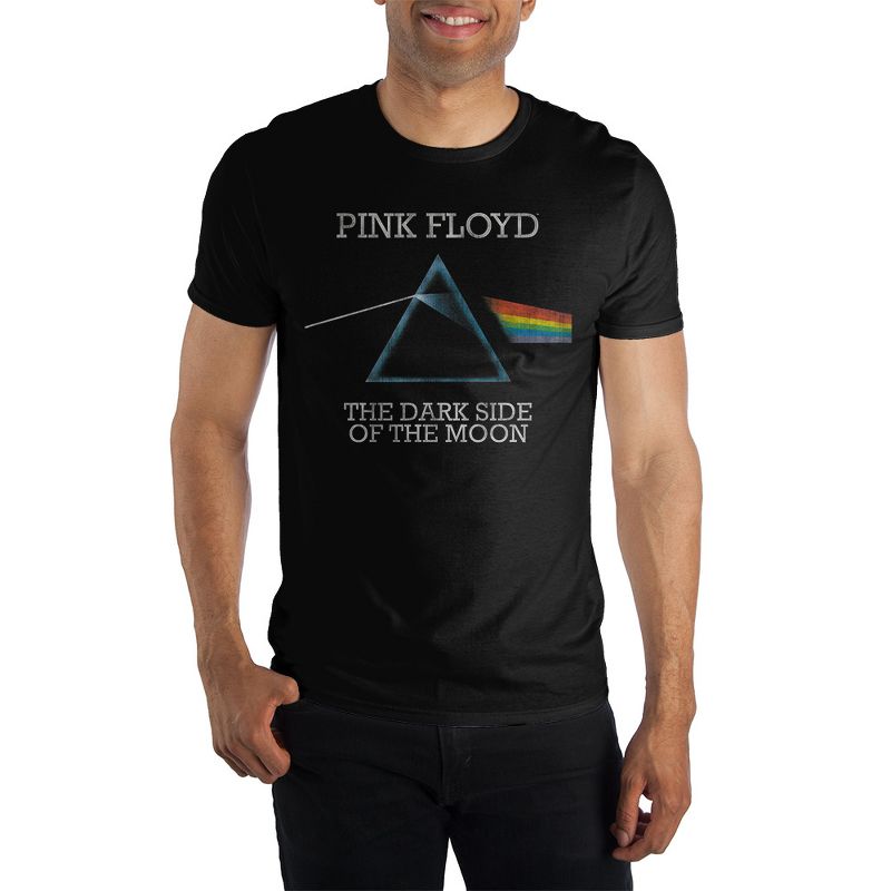 Pink Floyd Album Cover Art Mens Black Graphic Tee, 1 of 3