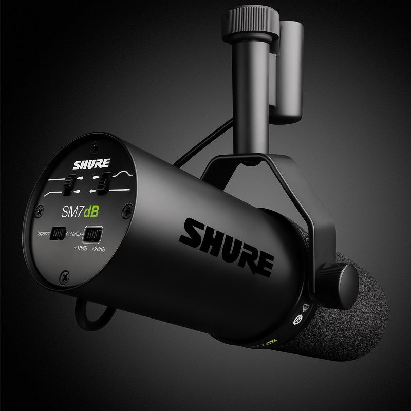 Shure SM7dB Cardioid Dynamic Vocal Microphone with Built-In Active Preamp, 3 of 16