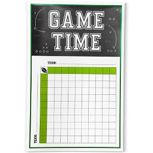 Blue Panda 12-Pack Football Betting Squares Game Poster for Office Pool, Super Bowl Party Supplies, Sports Theme Birthday - 1 of 4